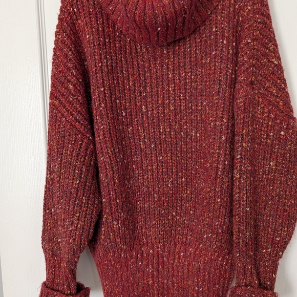 Cozy Red Turtleneck Sweater - Picture 2 of 6